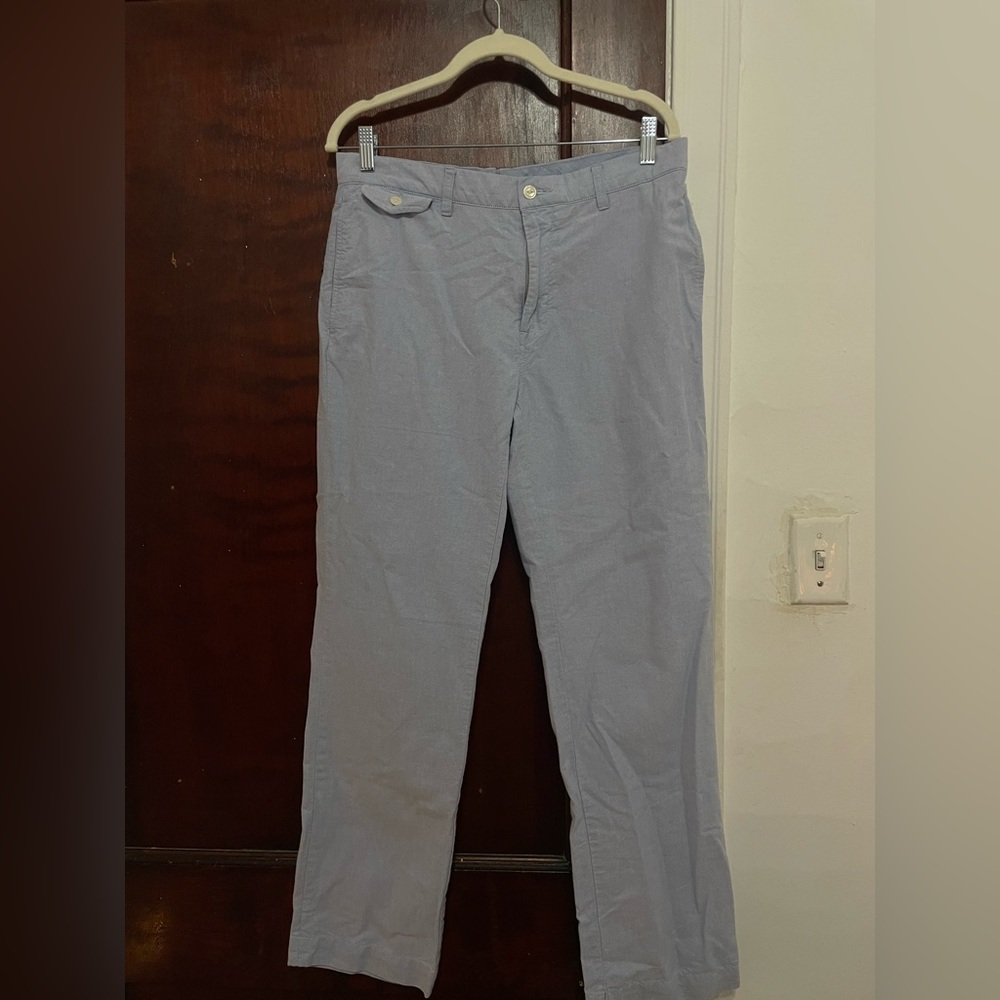 PlacidVintage Vintage Polo Ralph Lauren Pale Blue Oxford Cloth Pleated Chinos